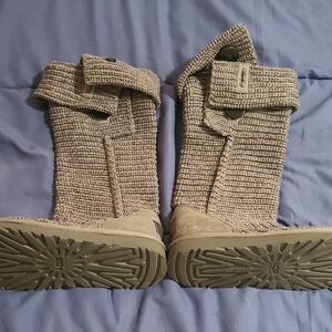 Cozy Knit Button Boots